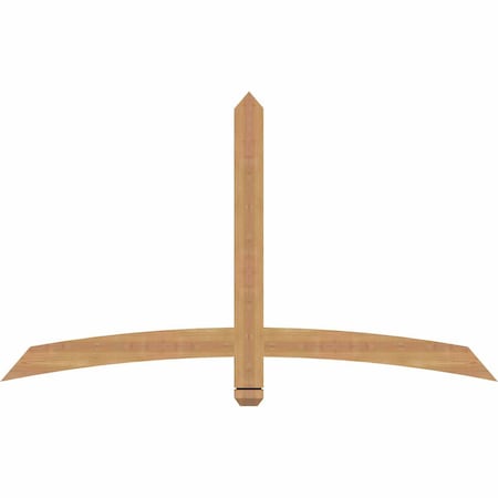 Ekena Millwork Bellingham Timber Gable Bracket, Western Red Cedar, 60"W x 35"H x 1 1/2"D x 3 1/2"F, 14/12 Pitch GBW060X35X0204BEL00SWR
